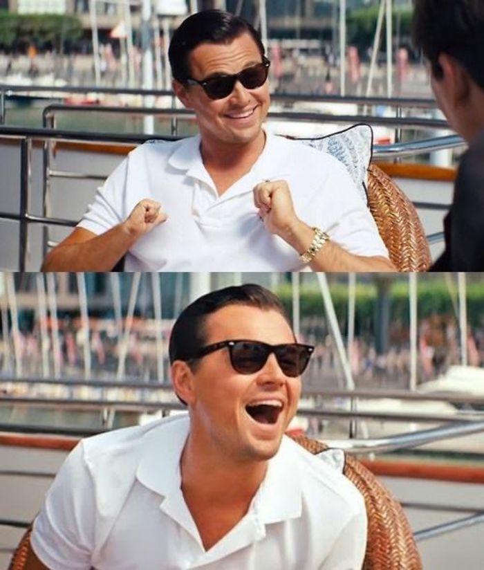 Leonardo Dicaprio On A Boat Wolf Of Wall Street